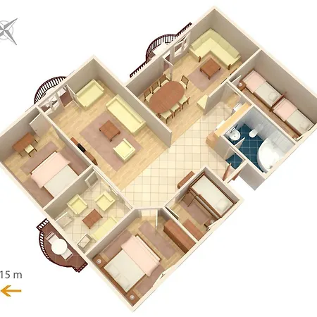 Family Friendly With A Swimming Pool Kraj, Pasman - 334 Apartment *