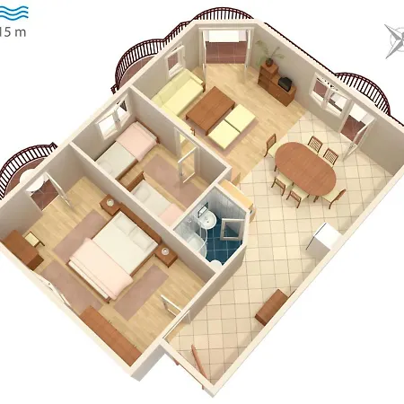 Family-friendly With Swimming Pool Kraj, Pasman - 334