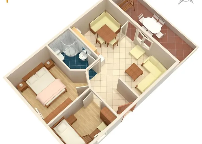 아파트 Family-friendly With Swimming Pool Kraj, Pasman - 334 *